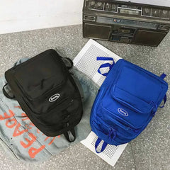 Oxford Cloth Campus Backpack Waterproof Man Women School Bag