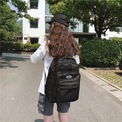 Oxford Cloth Campus Backpack Waterproof Man Women School Bag