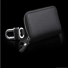 Car Key Fob Holder PU Leather Cover Pouch Keycase Keychain