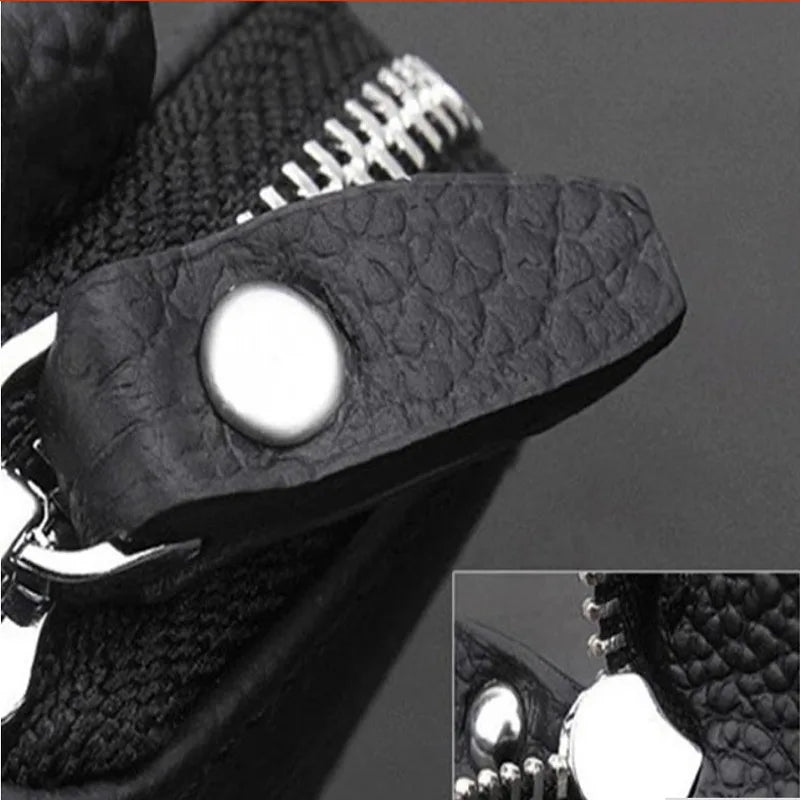 Car Key Fob Holder PU Leather Cover Pouch Keycase Keychain