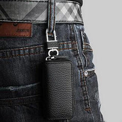 PU Leather Key Fob Holder Bag Cover Pouch Key Wallet Case Keychain For Car