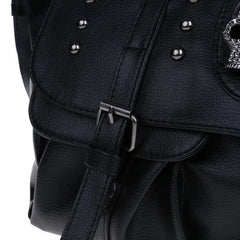 Steampunk Skull & Rivets Belt Buckle Rock Shoulder Bag