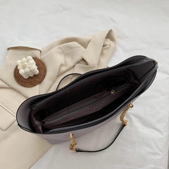 Stylish PU Leather Shoulder Bag for Women Chain Tote Shopper Handbag