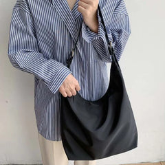 Women Nylon Shoulder Bag Large Capacity Underarm Tote Casual Crossbody Handbag