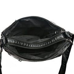 Women's Shoulder Bag Soft Leather Crossbody Handbag Vintage Messenger Pack