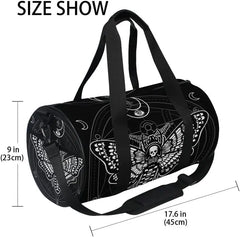 Skull Moth Duffel Bags Magic Skulls Gym Bag Travel Luggage