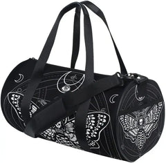 Skull Moth Duffel Bags Magic Skulls Gym Bag Travel Luggage