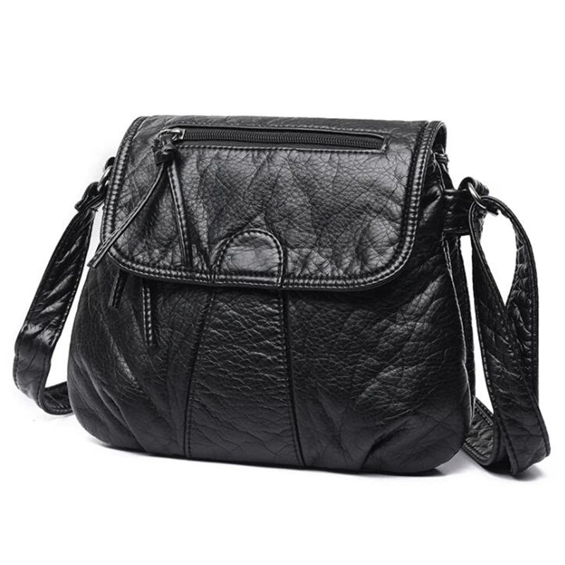 Soft PU Leather Women Messenger Bag Crossbody Handbag Purses