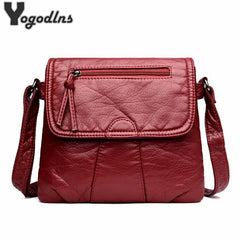 Soft PU Leather Women Messenger Bag Crossbody Handbag Purses