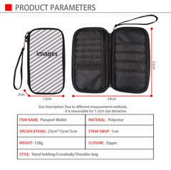 Stripes Dinosaur Zipper Wallet Female Long Passport Wallets Women Animals Print