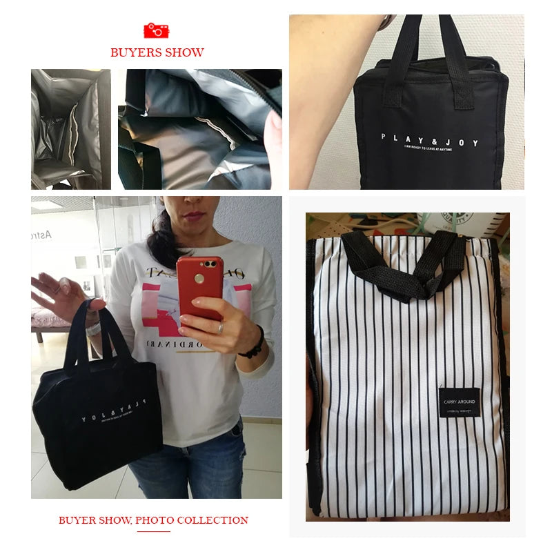 Thermal Lunch Bag Portable Cooler Insulated Picnic Bento Tote Travel