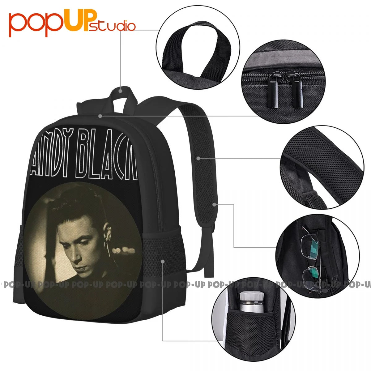 Veil Brides Andy Backpack Large Capacity School Art Print Bag