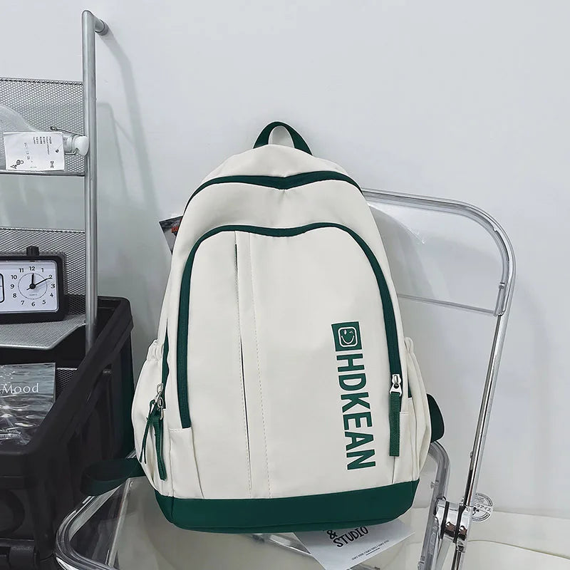 Waterproof Nylon School Backpack Women's Backpacks for Teenagers Girls Large Cap