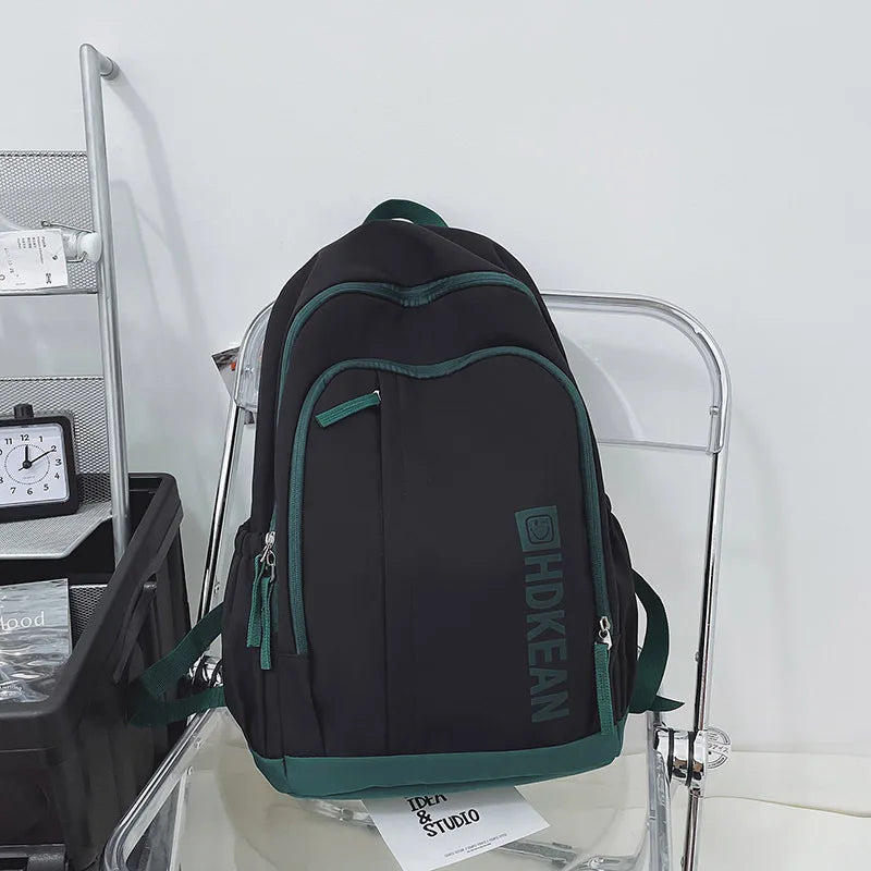 Waterproof Nylon School Backpack Women's Backpacks for Teenagers Girls Large Cap