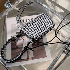 Hand-woven Beach Woman Phone Tote Bag Soft Shoulder Messenger