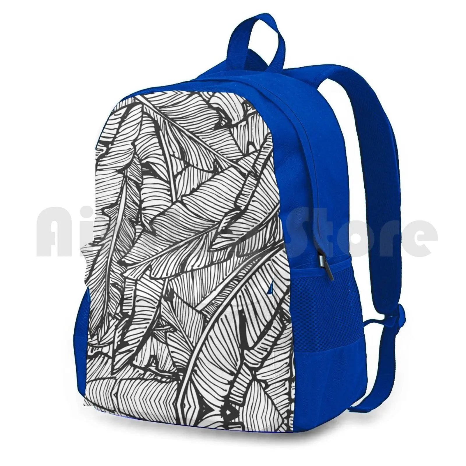 Vintage Hawaiian Vacation Summer Exotic Jungle Outdoor Hiking Backpack