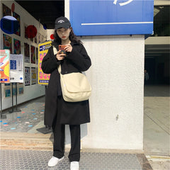 Canvas Shoulder Bag for Teenage Girls School Bookbag Crossbody Travel Bag