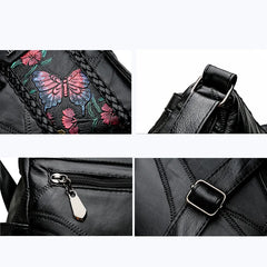 Winter Style Washed Leather Handbags Women Bags Ladies Shoulder Crossbody Bags F