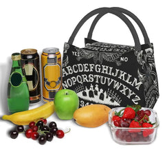 Witch Board Insulated Lunch Bag for School Horror Ghost Waterproof Cooler