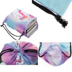 Women's Backpacks Initials Wheat Ears Personality Name Golden Letters Print