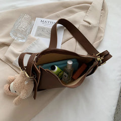 Small Hobo Bags Pu Leather Messenger Handbag Lady Crossbody Bag