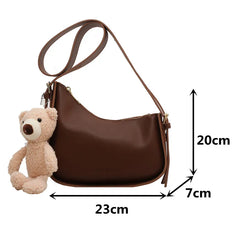 Small Hobo Bags Pu Leather Messenger Handbag Lady Crossbody Bag
