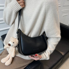 Small Hobo Bags Pu Leather Messenger Handbag Lady Crossbody Bag