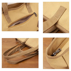 Large Canvas Tote Bag Women's Shopping School Shoulder Bag Ladies Handbag