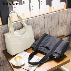 Large Fabric Canvas Tote Shoulder Bag Women's Handbags School Bags