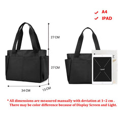 Casual Large Nylon Cloth Tote Shoulder Bag Women Zipper Handbag
