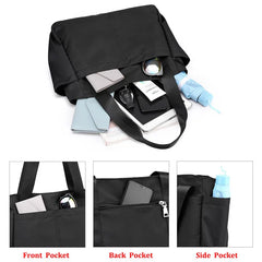 Casual Large Nylon Cloth Tote Shoulder Bag Women Zipper Handbag