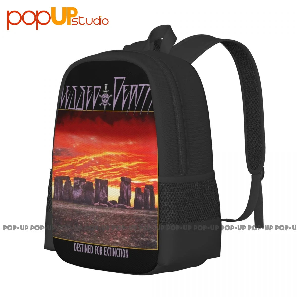 Blessed Death Destined For Extinction Backpack Large Capacity School