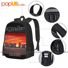 Blessed Death Destined For Extinction Backpack Large Capacity School