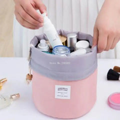 Blevolo Cosmetic Bag Round Waterproof Makeup Travel Organizer