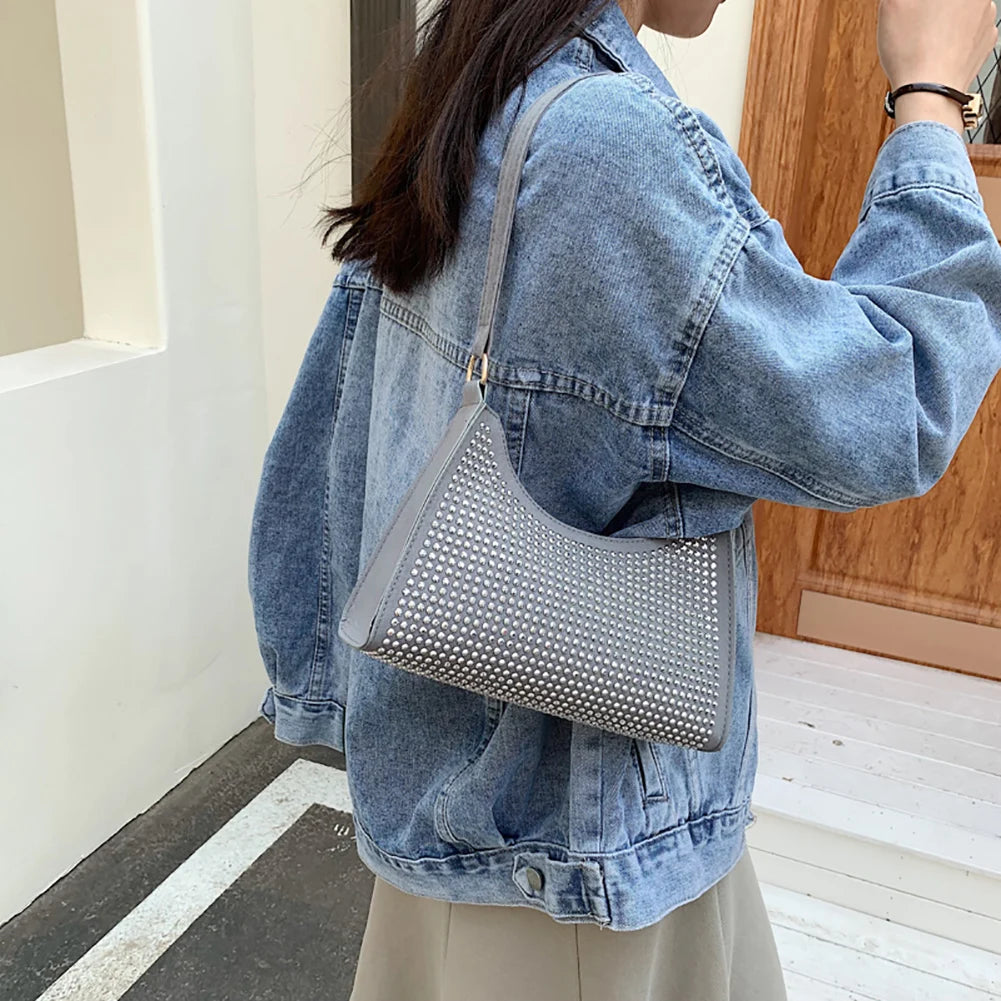 Diamond Small Crossbody Messenger Bag for Women