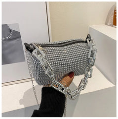 Bling Diamond Small Crossbody Messenger Bags for Women
