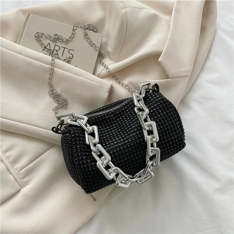 Bling Diamond Crossbody Messenger Bag for Women