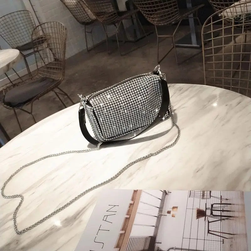 Bling Diamonds Evening Clutch Bag Pillow Handbag Shoulder bags