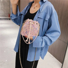 Bling Women Purse High Purses And Handbags Handbags Bucket Crossbody Bag