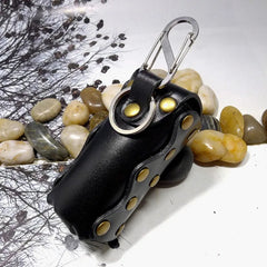Leather Drawstring Key Bag Large Capacity Keys Holder