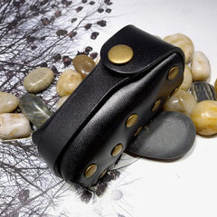 Leather Drawstring Key Bag Large Capacity Keys Holder