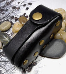 Leather Drawstring Key Bag Large Capacity Keys Holder