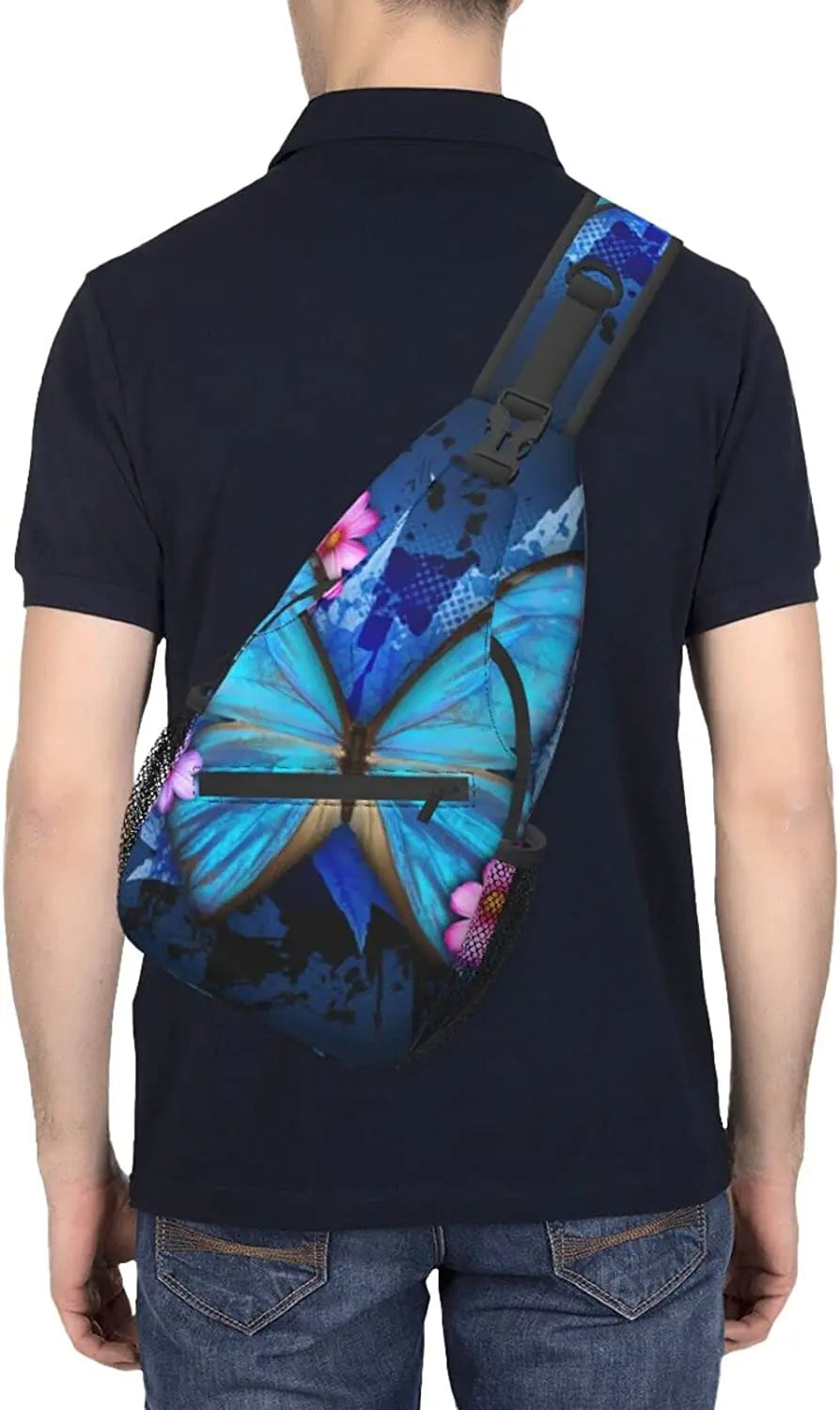 Butterfly Backpack Chest Bags Crossbody Travel Hiking Daypack