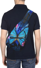 Butterfly Backpack Chest Bags Crossbody Travel Hiking Daypack