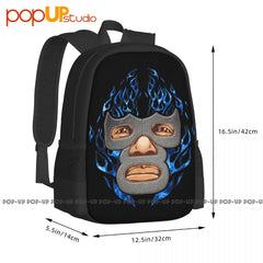 Demon Mexican Luchador Backpack Large Capacity Softback Shopping Bag