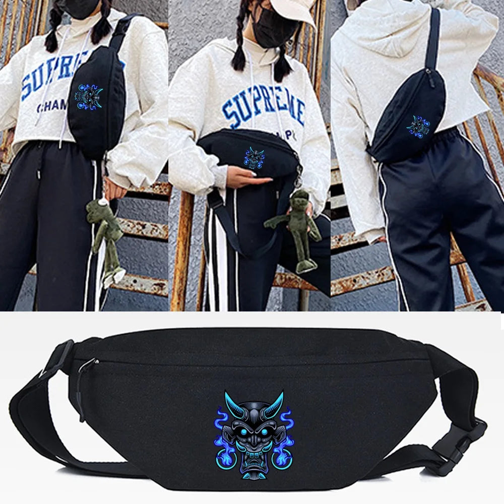 Monster Printing Waist Bag Pouch Passport Money Chest Packs Security Wallet