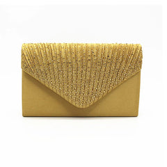 Silver Red Orange Women Clutch Bag with Rhinestone for Wedding Party Evening