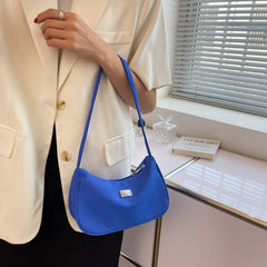 Women Canvas Shoulder Underarm Bag Vintage Ladies Handbag