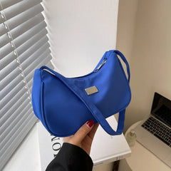 Women Canvas Shoulder Underarm Bag Vintage Ladies Handbag