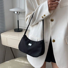 Women Canvas Shoulder Underarm Bag Vintage Ladies Handbag